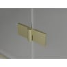 Mexen Mist-H T Duschkabine mit rechter Drehtür 100 x 80 cm, transparent, gebürstetes Gold - 8A5T-100-080-55-00-P