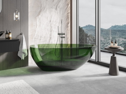 Mexen Glass Wald freistehende transparente Wanne 170 x 85 cm, Chrom-Ablauf - 58061708502