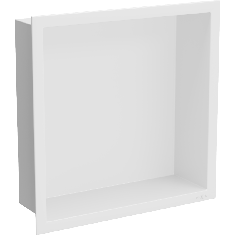 Mexen X-Wall-R Nischenregal mit Flansch 30 x 30 cm, weiß - 1920303010