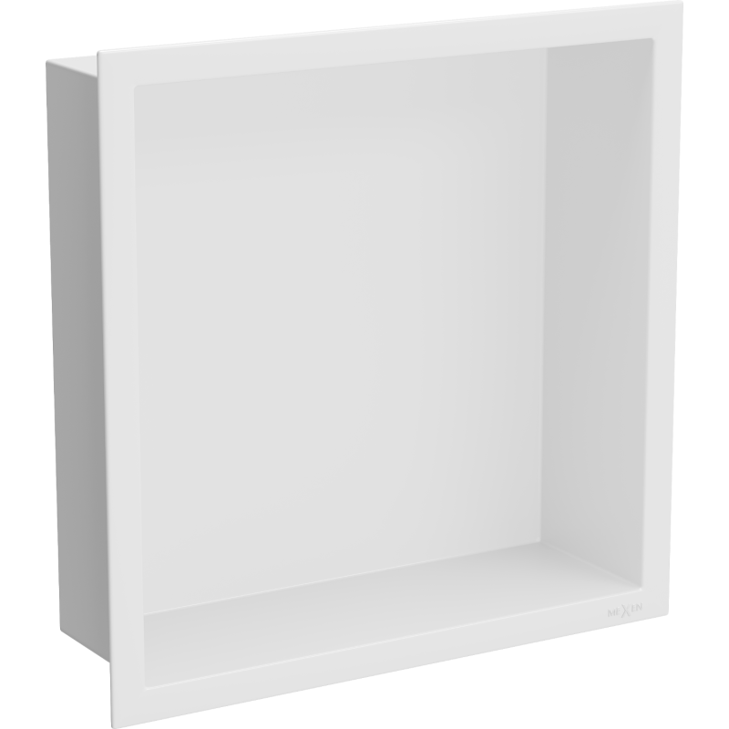 Mexen X-Wall-R Nischeregal mit Flansch 30 x 30 cm, weiß - 1920303010