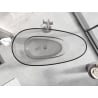 Mexen Glass klare freistehende Badewanne transparent 170 x 85 cm, Chrom-Stöpsel - 58061708508