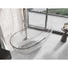 Mexen Glass klare freistehende Badewanne transparent 170 x 85 cm, Chrom-Stöpsel - 58061708508