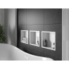 Mexen X-Wall-R Nischenregal mit Flansch 30 x 30 cm, weiß - 1920303010