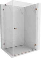 Mexen Lunar-B Duschkabine, rechte Tür, 90 x 80 cm, transparent, Roségold - 832-090-080-60-00-P