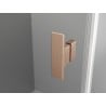 Mexen Mist-H T Duschkabine schwenkbar links 120 x 80 cm, transparent, gebürstetes Kupfer - 8A5T-120-080-65-00-L