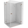 Mexen Lunar-B Duschkabine Schwenktür rechts 95 x 80 cm, transparent, Roségold - 832-095-080-60-00-P