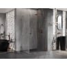 Mexen Lunar-B Duschkabine Schwenktür rechts 95 x 80 cm, transparent, Roségold - 832-095-080-60-00-P
