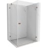 Mexen Lunar-B Duschkabine aufschwingbar rechts 95 x 90 cm, transparent, Roségold - 832-095-090-60-00-P