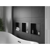 Mexen X-Wall-R Nischenregal mit Flansch 30 x 30 cm, schwarz - 1970303010
