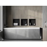 Mexen X-Wall-R Einbauablage mit Flansch 30 x 30 cm, schwarz - 1970303010