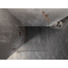 Mexen Lunar-B Duschkabine, Pendeltür links 100 x 100 cm, transparent, gebürstetes Kupfer - 832-100-100-65-00-L
