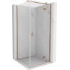 Mexen Mist-H T Duschkabine Schwenktür rechts 85 x 85 cm, transparent, gebürstetes Kupfer - 8A5T-085-085-65-00-P
