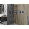 Mexen X-Wall-R Nischenregal mit Flansch und Regal 30 x 30 cm, Inox - 1910303010S