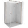 Mexen Mist-H T Duschkabine rechts öffnend 100 x 90 cm, transparent, gebürstetes Kupfer - 8A5T-100-090-65-00-P