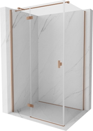 Mexen Mist-H T Duschkabine mit Schwingtür links 80 x 100 cm, transparent, gebürstetes Kupfer - 8A5T-080-100-65-00-L