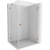 Mexen Lunar-B Duschkabine rechts öffnend 95 x 80 cm, transparent, gebürstetes Kupfer - 832-095-080-65-00-P