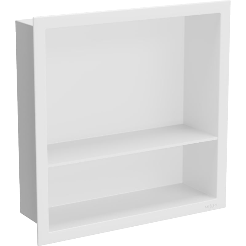 Mexen X-Wall-R Nischenregal mit Flansch und Regal 30 x 30 cm, weiß - 1920303010S