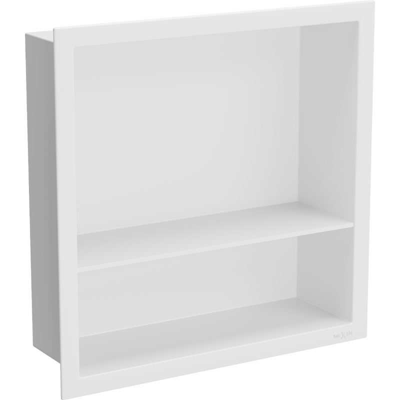 Mexen X-Wall-R Wandeinbauregal mit Rahmen und Regal 30 x 30 cm, weiß - 1920303010S