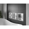 Mexen X-Wall-R Nischenregal mit Flansch und Regal 30 x 30 cm, weiß - 1920303010S