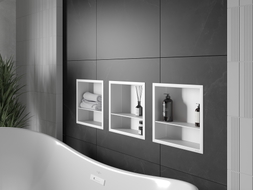Mexen X-Wall-R Wandeinbauregal mit Rahmen und Regal 30 x 30 cm, weiß - 1920303010S