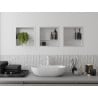 Mexen X-Wall-R Wandeinbauregal mit Rahmen und Regal 30 x 30 cm, weiß - 1920303010S