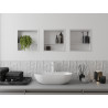 Mexen X-Wall-R Wandnische mit Flansch und Regal 30 x 30 cm, weiß - 1920303010S