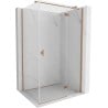 Mexen Mist-H T Duschkabine, rechtsseitig öffnend, 80 x 100 cm, transparent, gebürstetes Kupfer - 8A5T-080-100-65-00-P