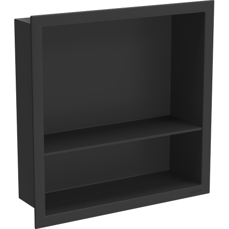 Mexen X-Wall-R Nischenregal mit Kragen und Ablage 30 x 30 cm, schwarz - 1970303010S
