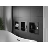 Mexen X-Wall-R Nischentablett mit Flansch und Ablage 30 x 30 cm, schwarz - 1970303010S
