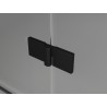 Mexen Mist-H T Duschkabine schwenkbar links 70 x 70 cm, transparent, schwarz - 8A5T-070-070-70-00-L