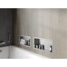Mexen X-Wall-R Nischenregal mit Flansch 45 x 20 cm, Inox - 1910452010