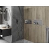Mexen X-Wall-R Nischenregal mit Flansch 45 x 20 cm, Inox - 1910452010