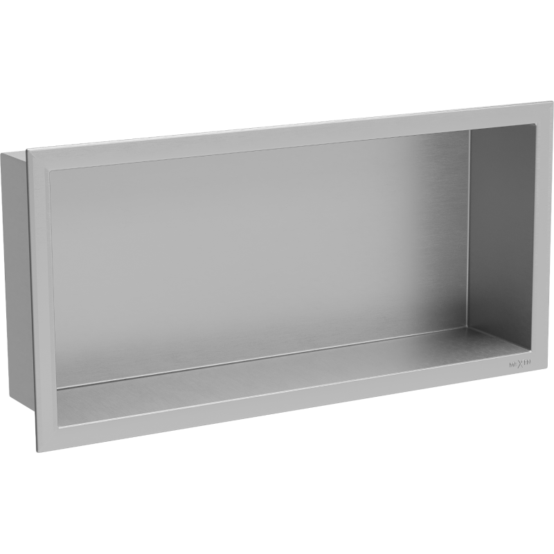 Mexen X-Wall-R Nischenregal mit Flansch 45 x 20 cm, Inox - 1910452010