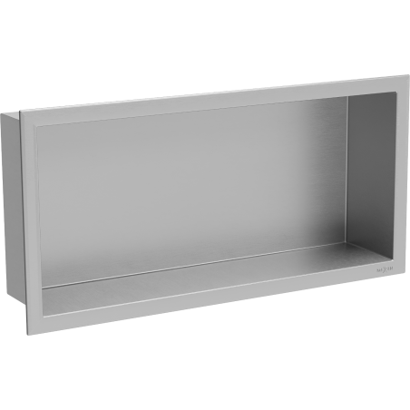 Mexen X-Wall-R Nischenregal mit Flansch 45 x 20 cm, Inox - 1910452010