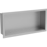 Mexen X-Wall-R Nischenregal mit Flansch 45 x 20 cm, Inox - 1910452010