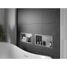 Mexen X-Wall-R Nischenregal mit Flansch 45 x 20 cm, Inox - 1910452010