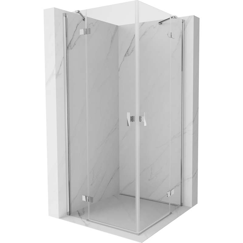 Mexen Mist-H Duo Duschkabine schwenkbar 70 x 70 cm, transparent, Chrom - 8A5-070L-070P-01-00
