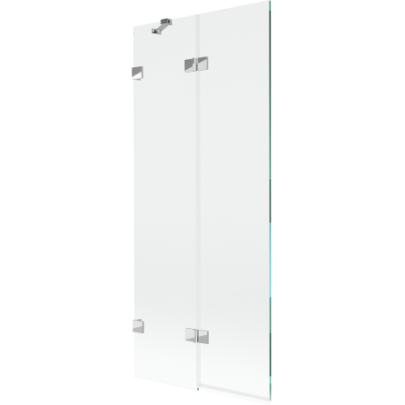 Mexen Lunar 2-flügeliger Badewannenfaltwand links 80 x 150 cm, transparent, Chrom - 897-080-100-01-00-L