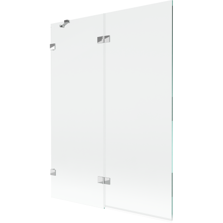 Mexen Lunar Duschwand 2-flügelig links 130 x 150 cm, transparent, Chrom - 897-130-100-01-00-L