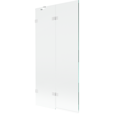 Mexen Lunar Duschabtrennung, 2-flügelig, links 90 x 150 cm, transparent, weiß - 897-090-100-20-00-L