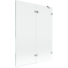 Mexen Lunar 2-flügelige Duschabtrennung rechts 130 x 150 cm, transparent, Chrom - 897-130-100-01-00-P