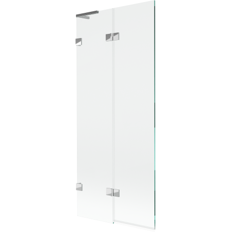 Mexen Lunar L Badewannenfaltwand 2-teilig links 80 x 150 cm, transparent, Chrom - 897L-080-100-01-00-L