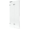 Mexen Lunar L Badewannenfaltwand 2-teilig links 80 x 150 cm, transparent, Chrom - 897L-080-100-01-00-L