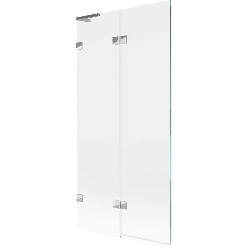 Mexen Lunar L Badewannenfaltwand 2-flügelig links 90 x 150 cm, transparent, Chrom - 897L-090-100-01-00-L