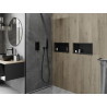 Mexen X-Wall-R Nischenablage mit Flansch 45 x 20 cm, schwarz - 1970452010