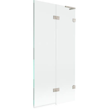 Mexen Lunar L 2-flügelige Duschwand rechts 90 x 150 cm, transparent, gebürstetes Nickel - 897L-090-100-97-00-P