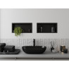 Mexen X-Wall-R Wandnische mit Rand 45 x 20 cm, schwarz - 1970452010