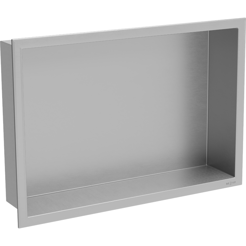 Mexen X-Wall-R Einbauregal mit Flansch 45 x 30 cm, inox - 1910453010