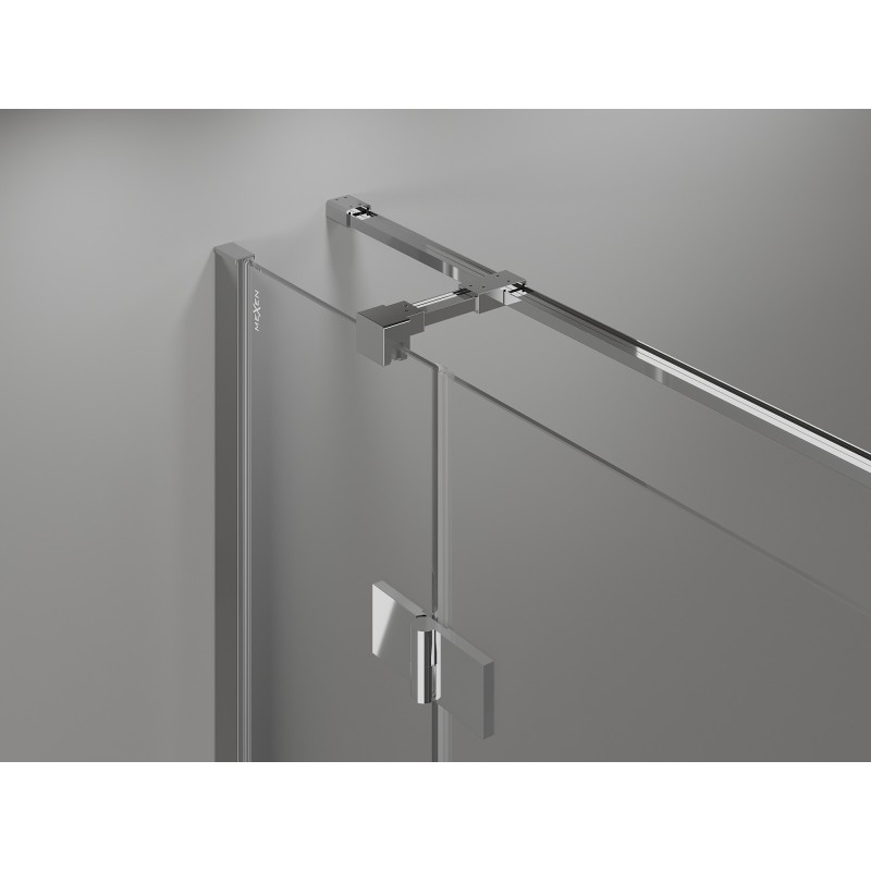 Mexen Mist-H T Duschkabine schwenkbar links 110 x 100 cm, transparent, Chrom - 8A5T-110-100-01-00-L