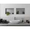 Mexen X-Wall-R Nischenregal mit Flansch 45 x 30 cm, Inox - 1910453010